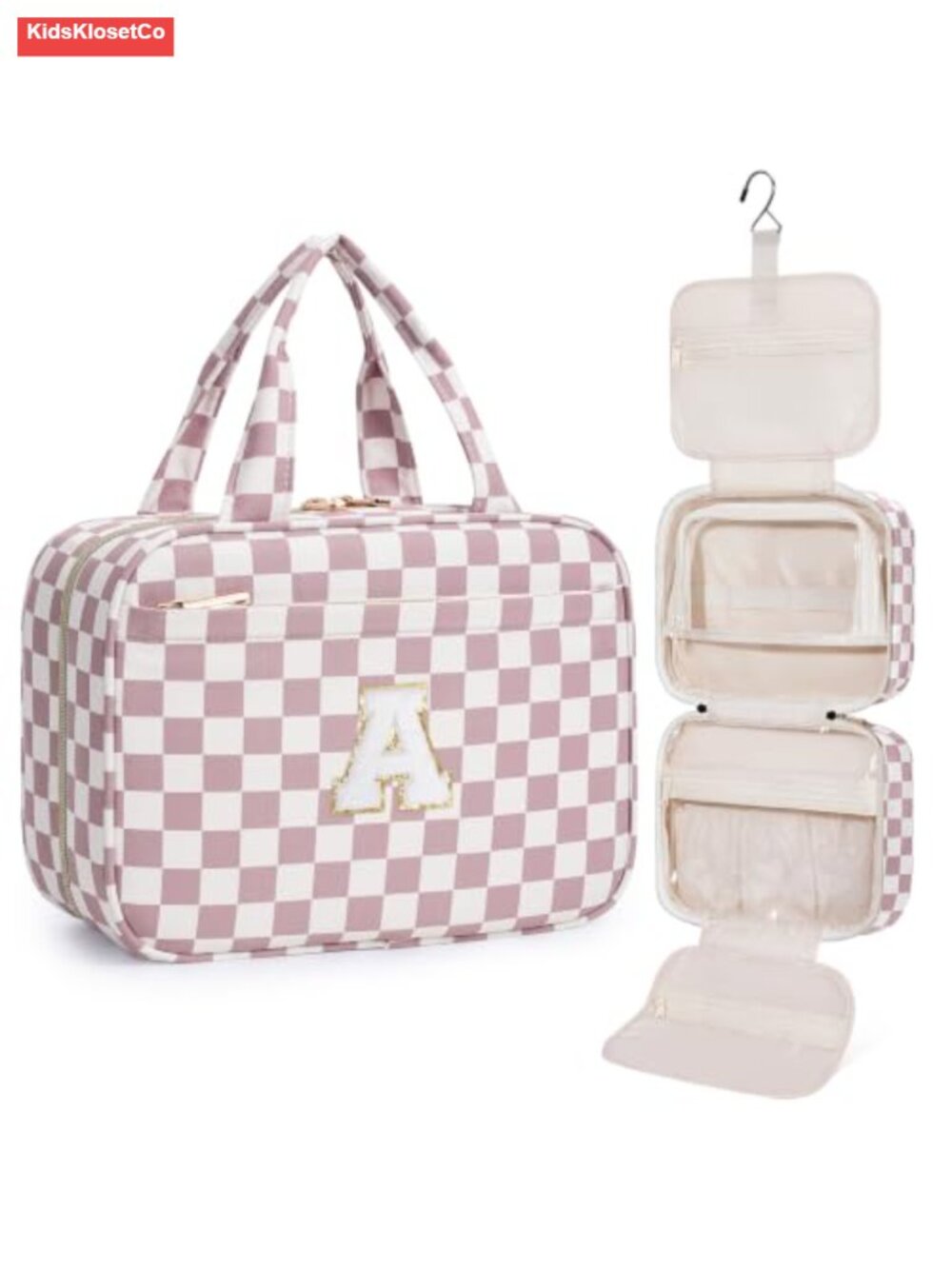 Hanging Travel Toiletry Bag with Multiple Compartments, Water-Resistant
